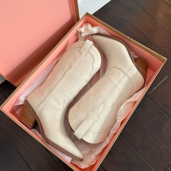 Bibi Lou Shoes - Bibi Lou Western Boots White Size 8.5